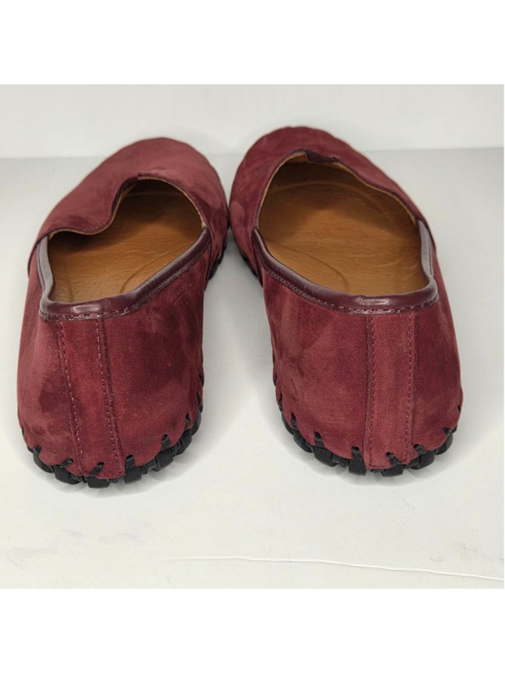Spring Step Kathaleta Bordeaux Suede Burgundy Loafers Women's Size 41 US 9.5- 10 - Picture 7 of 13